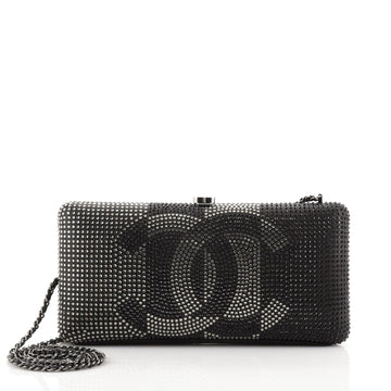 Chanel CC Minaudiere Crystal Embellished Leather