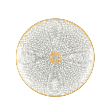 Hermes Mosaique Dessert Plate Printed Porcelain