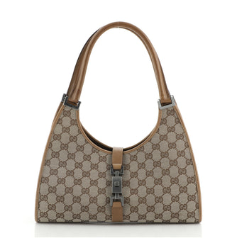 Gucci Vintage Bardot Hobo GG Canvas Medium