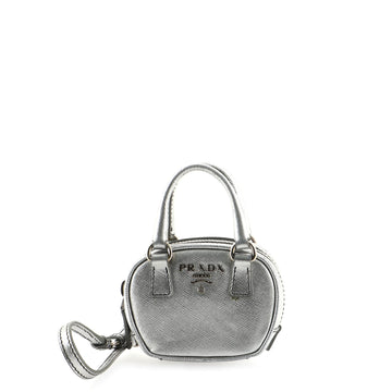 Prada Bauletto Bag Charm Saffiano Leather