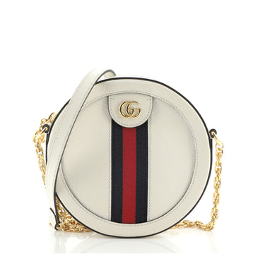 Gucci Ophidia Round Shoulder Bag Leather Mini