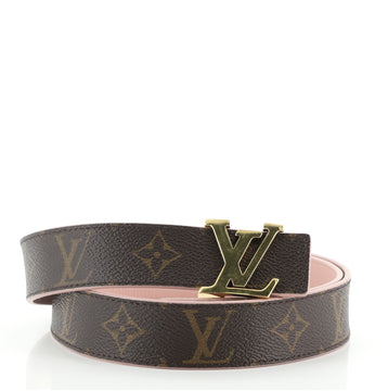 Louis Vuitton LV Initiales Reversible Belt Monogram Canvas and Leather Medium
