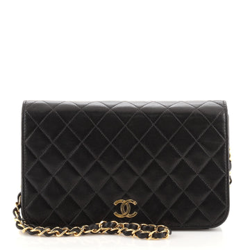 Chanel Vintage Full Flap Bag Quilted Lambskin Medium