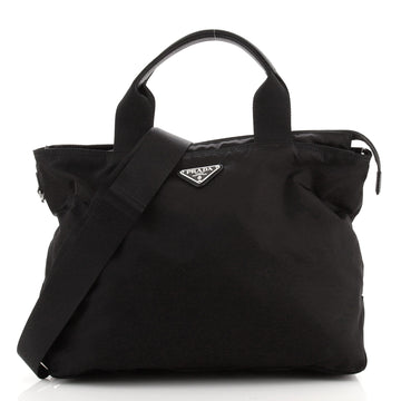 Prada Vela Convertible Tote Tessuto
