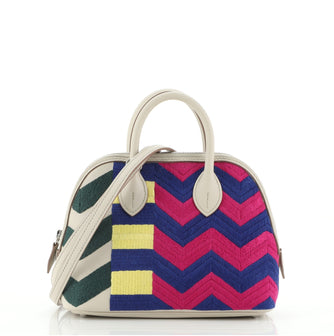 Hermes Bolide 1923 Bag Limited Edition Embroidered Swift Mini