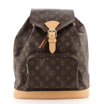 Louis Vuitton Vintage Montsouris Backpack Monogram Canvas GM