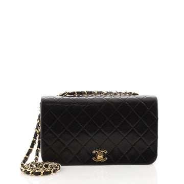 Chanel Vintage Full Flap Bag Quilted Lambskin Medium