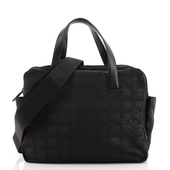 Chanel Travel Line Convertible Satchel Nylon Medium