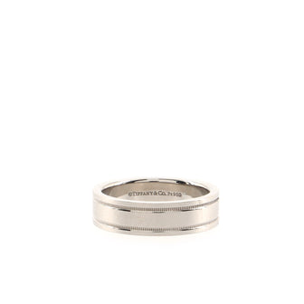 Tiffany & Co. Essential Double Miligrain RIng Platinum