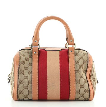 Gucci Vintage Web Boston Bag GG Canvas Small