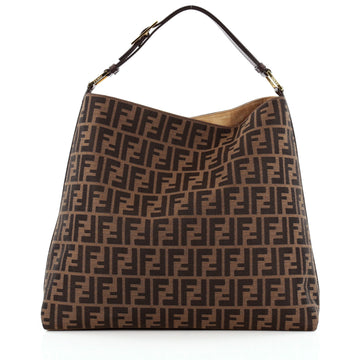 Fendi Buckle Strap Hobo Zucca Canvas Large