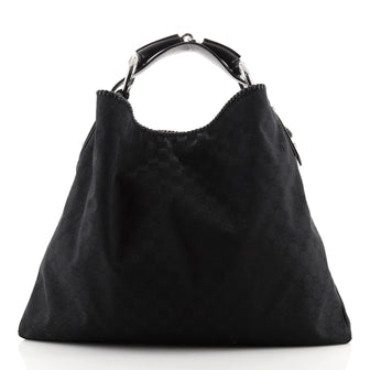 Gucci Horsebit Hobo GG Canvas Large