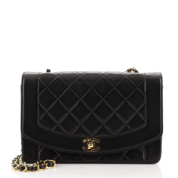 Chanel Vintage Diana Flap Bag Quilted Lambskin Medium