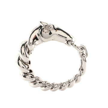 Hermes Galop Bracelet Sterling Silver and Diamonds Large