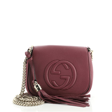 Gucci Soho Chain Crossbody Bag Leather Small