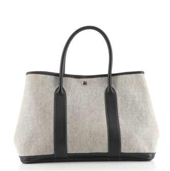Hermes Garden Party Tote Toile and Leather 36