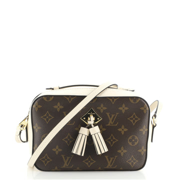 Louis Vuitton Saintonge Handbag Monogram Canvas with Leather