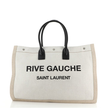 Saint Laurent Rive Gauche Shopper Tote Canvas Large