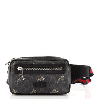 Gucci Soft Zip Belt Bag Printed GG Coated Canvas Small