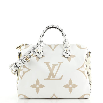 Louis Vuitton Speedy Bandouliere Bag Limited Edition Colored Monogram Giant 30