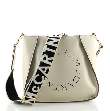 Stella McCartney Logo Crossbody Bag Perforated Faux Leather Mini