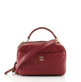 Chanel Carry Around Bowling Bag Quilted Caviar Mini Red 7512850