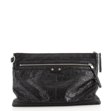Balenciaga Classic City Clip Pouch Leather Large