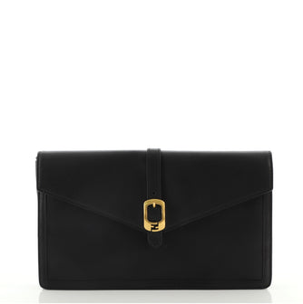 Fendi Bustina Envelope Clutch Leather