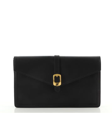 Fendi Bustina Envelope Clutch Leather