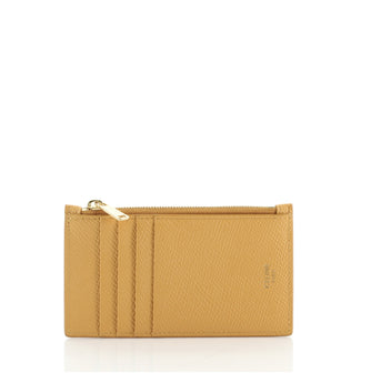 Celine Zipped Card Holder Leather Compact