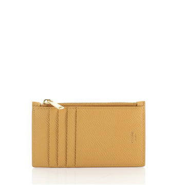 Celine Zipped Card Holder Leather Compact