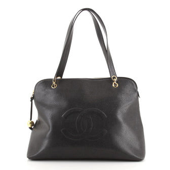 Chanel Vintage Timeless Zip Tote Caviar Large