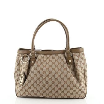 Gucci Sukey Top Handle Tote GG Canvas Medium