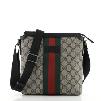 Gucci Web Messenger Bag GG Coated Canvas Small