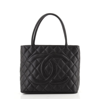 Chanel Medallion Tote Quilted Caviar