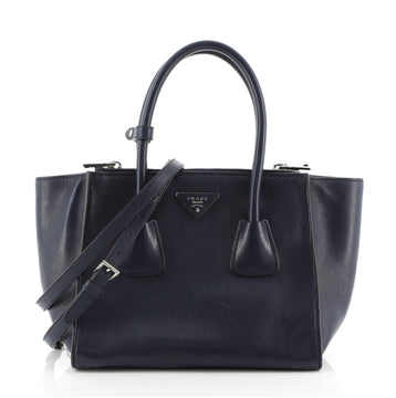 Prada Twin Pocket Tote Glace Calf Small