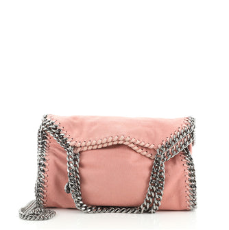 Stella McCartney Falabella Fold Over Crossbody Bag Shaggy Deer Mini