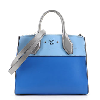 Louis Vuitton City Steamer Handbag Leather PM