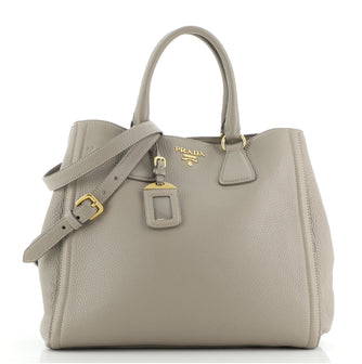 Prada Convertible Open Tote Vitello Daino Medium