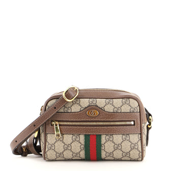 Gucci Ophidia Shoulder Bag GG Coated Canvas Mini