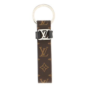 Louis Vuitton LV Dragonne Keychain Macassar Monogram Canvas