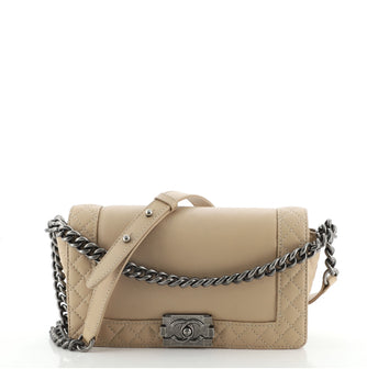 Chanel Reverso Boy Flap Bag Calfskin Old Medium