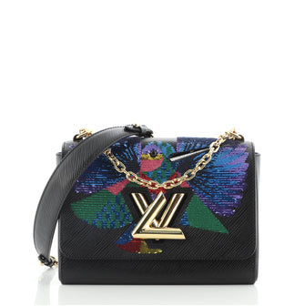 Louis Vuitton Twist Handbag Epi Leather with Sequins MM