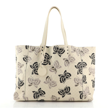 Bottega Veneta Tote Butterfly Intrecciomirage Intarsio Leather Medium