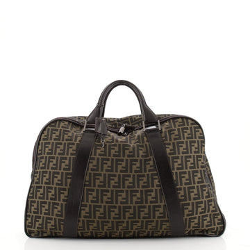 Fendi Vintage Zip Around Duffle Bag Zucca Canvas Large