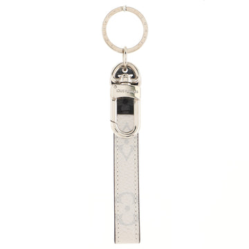 Louis Vuitton Slim Dragonne Keychain White Monogram Canvas with Monogram Eclipse