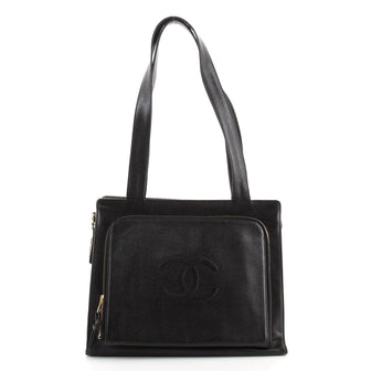 Chanel Vintage Timeless Front Pocket Tote Caviar Medium