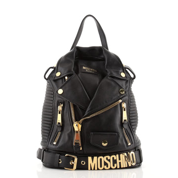Moschino Moto Jacket Backpack Leather