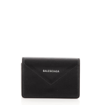 Balenciaga Papier Flap Wallet Leather Mini