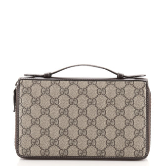 Gucci Travel Document Case Wallet GG Coated Canvas